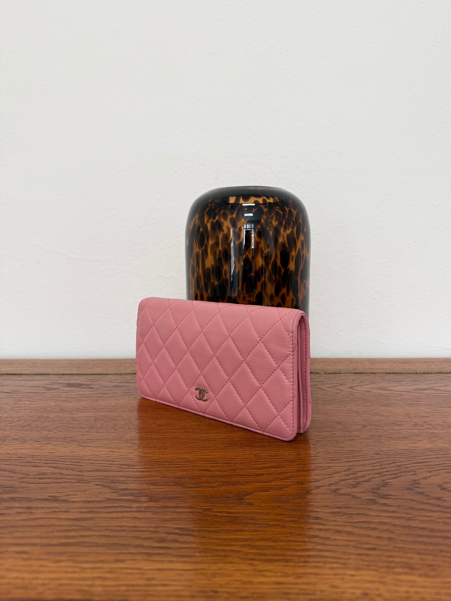 SERIES 14 CHANEL CLASSIC LONG WALLET PINK LAMBSKIN