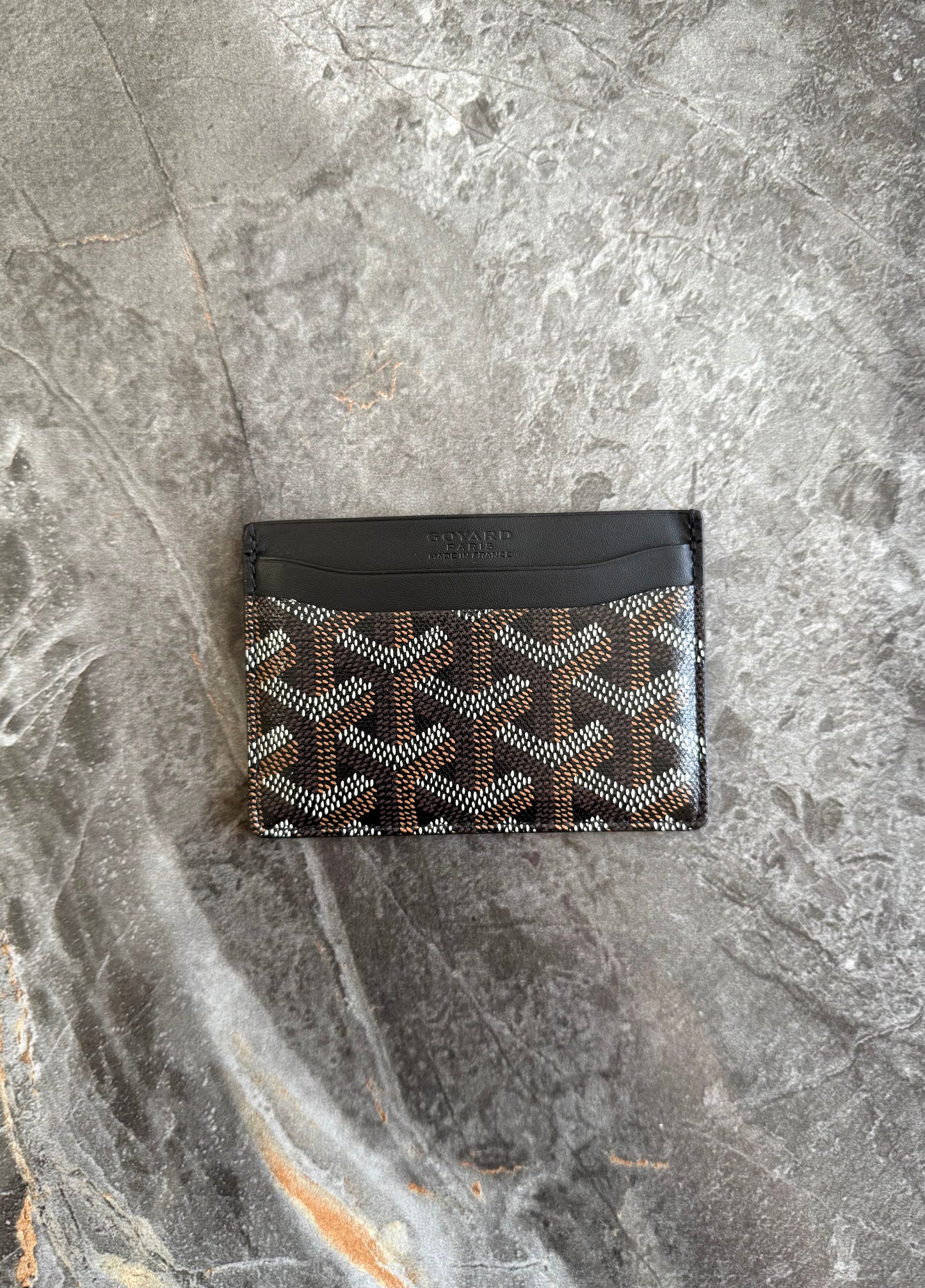 GOYARD SAINT-SULPICE CARD WALLET BLACK