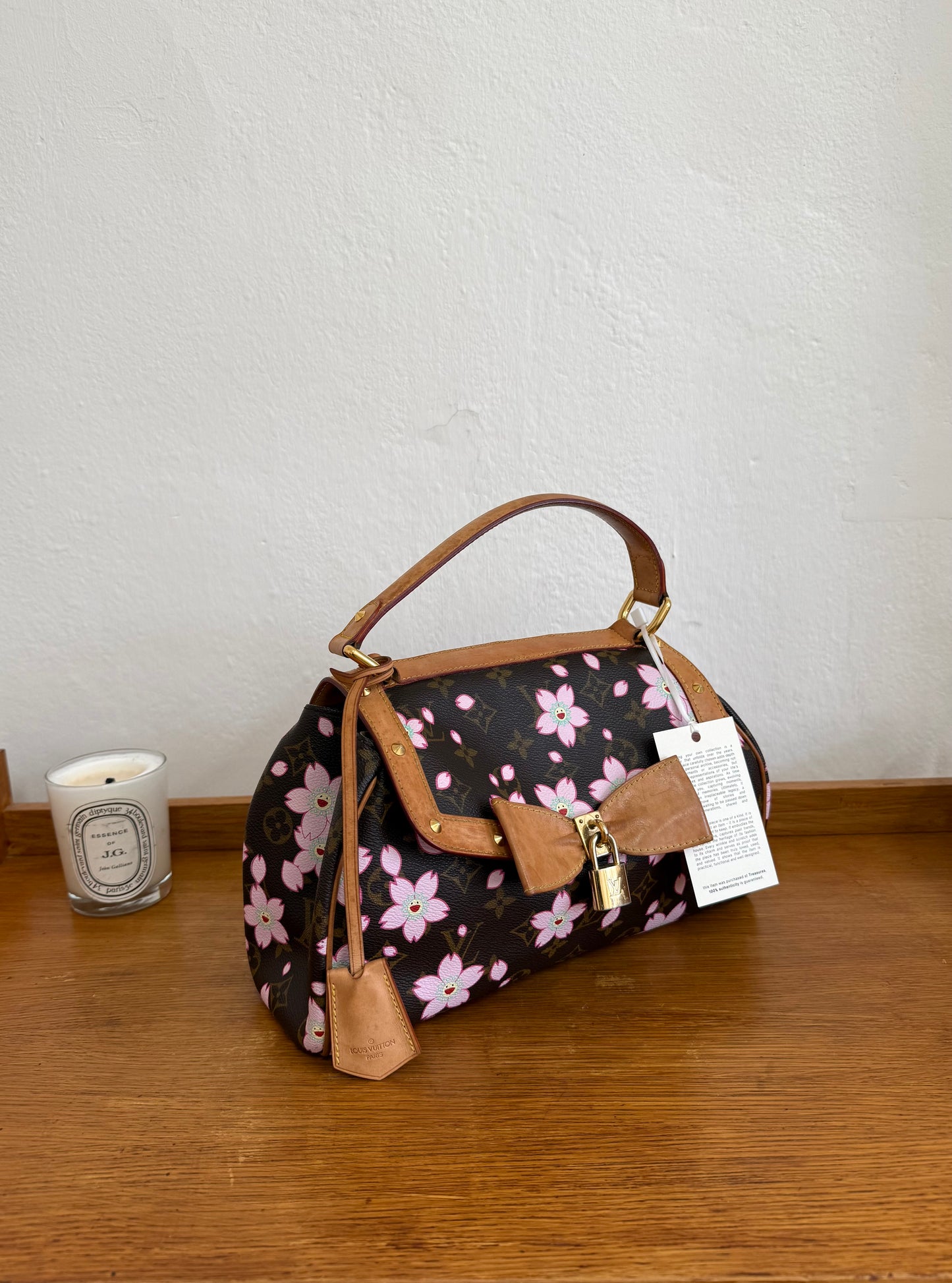 LV TAKASHI MURAKAMI CHERRY BLOSSOM SAC RETRO BOW