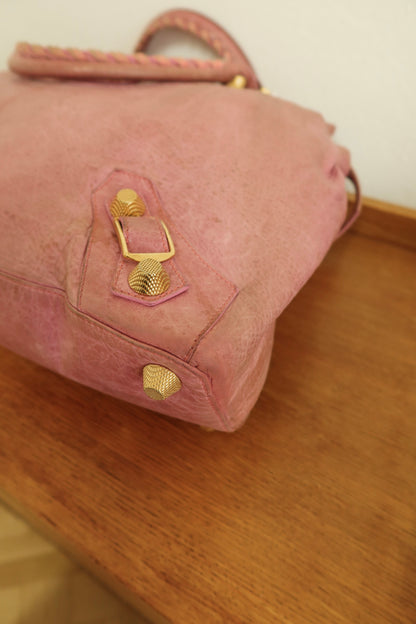 BALENCIAGA "CITY" BAG GIANT VELO PINK