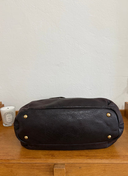 MIU MIU VITELLO SHOULDER BAG BROWN