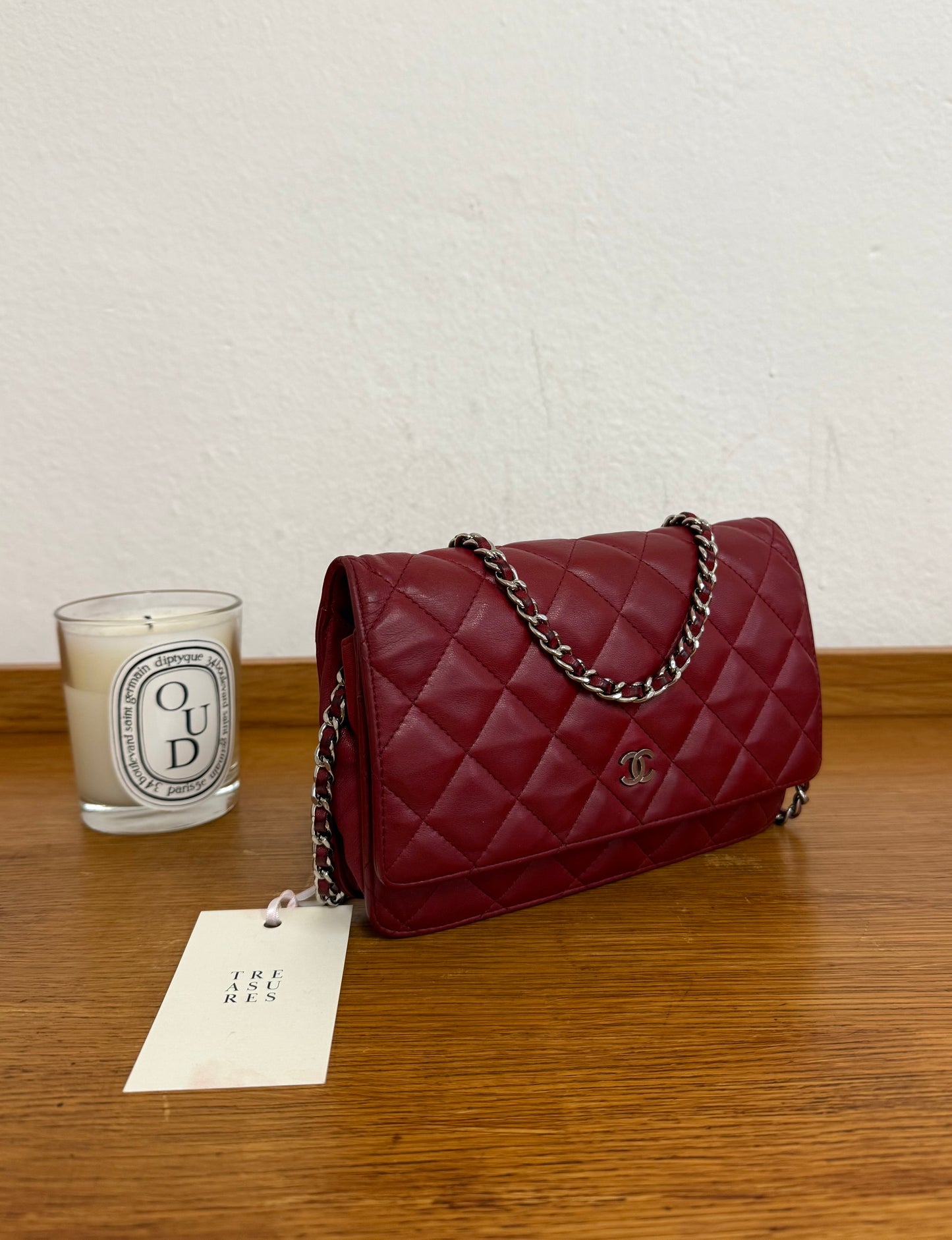 CHANEL WOC RED LAMBSKIN