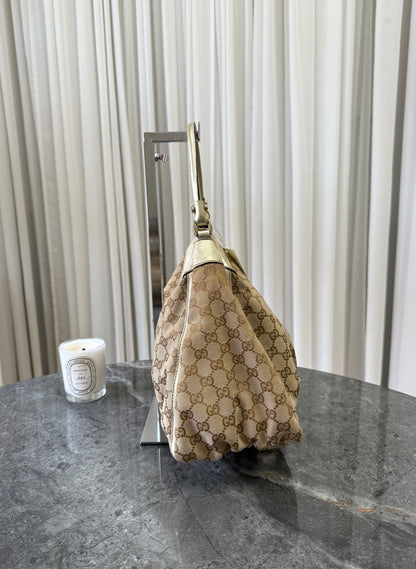 GUCCI GG MONOGRAM ABBEY D RING SHOULDER BAG