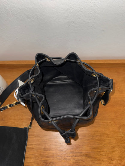 CHANEL BUCKET CC LOGO & POUCH