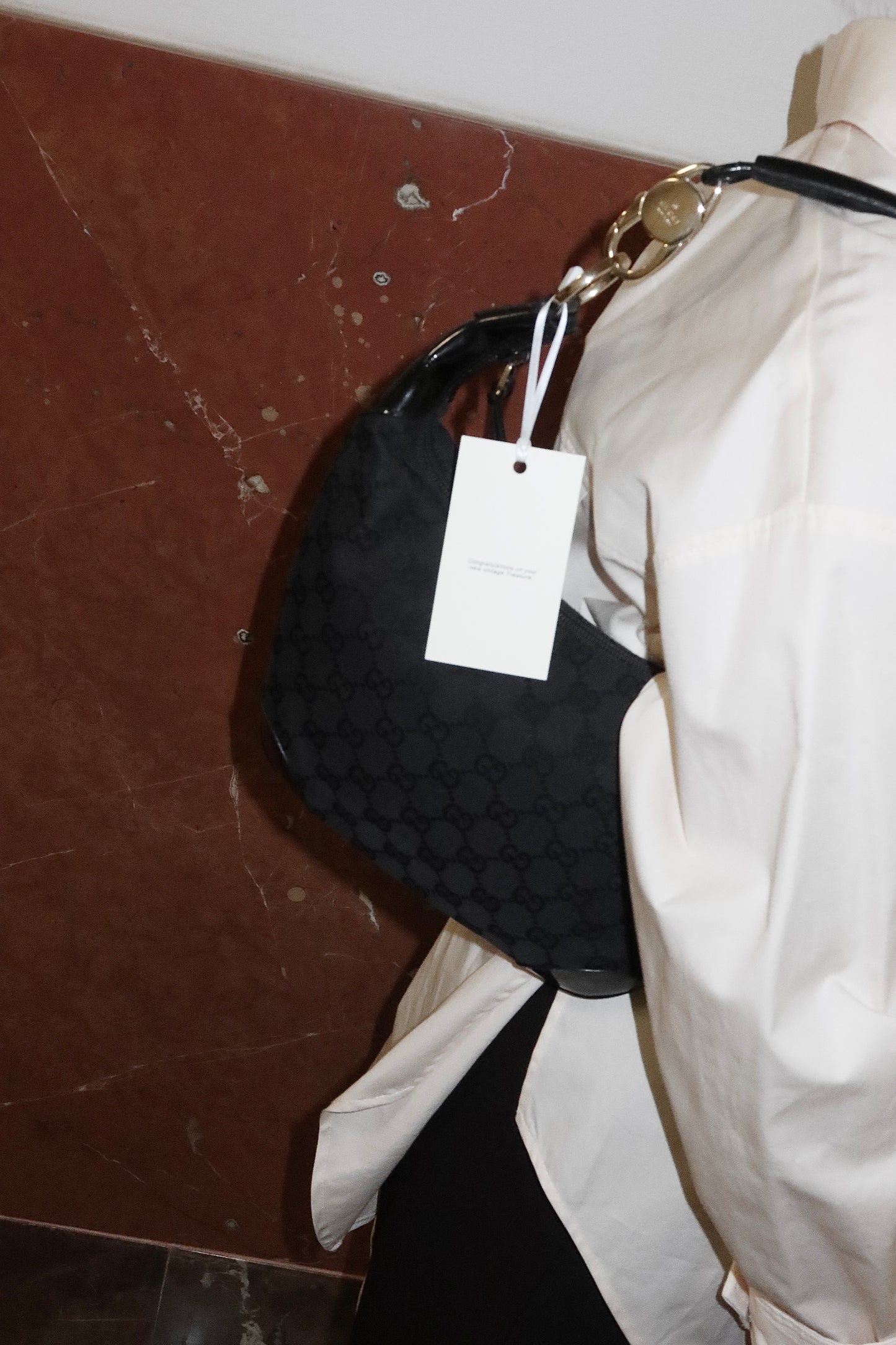 GUCCI GG MONOGRAM HALF MOON BAG