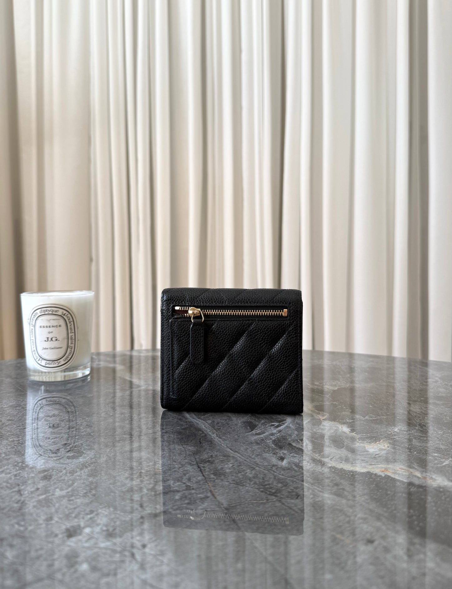 SERIES 24 CHANEL CAVIAR WALLET GOLD HW