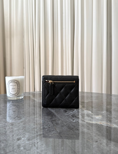 SERIES 24 CHANEL CAVIAR WALLET GOLD HW