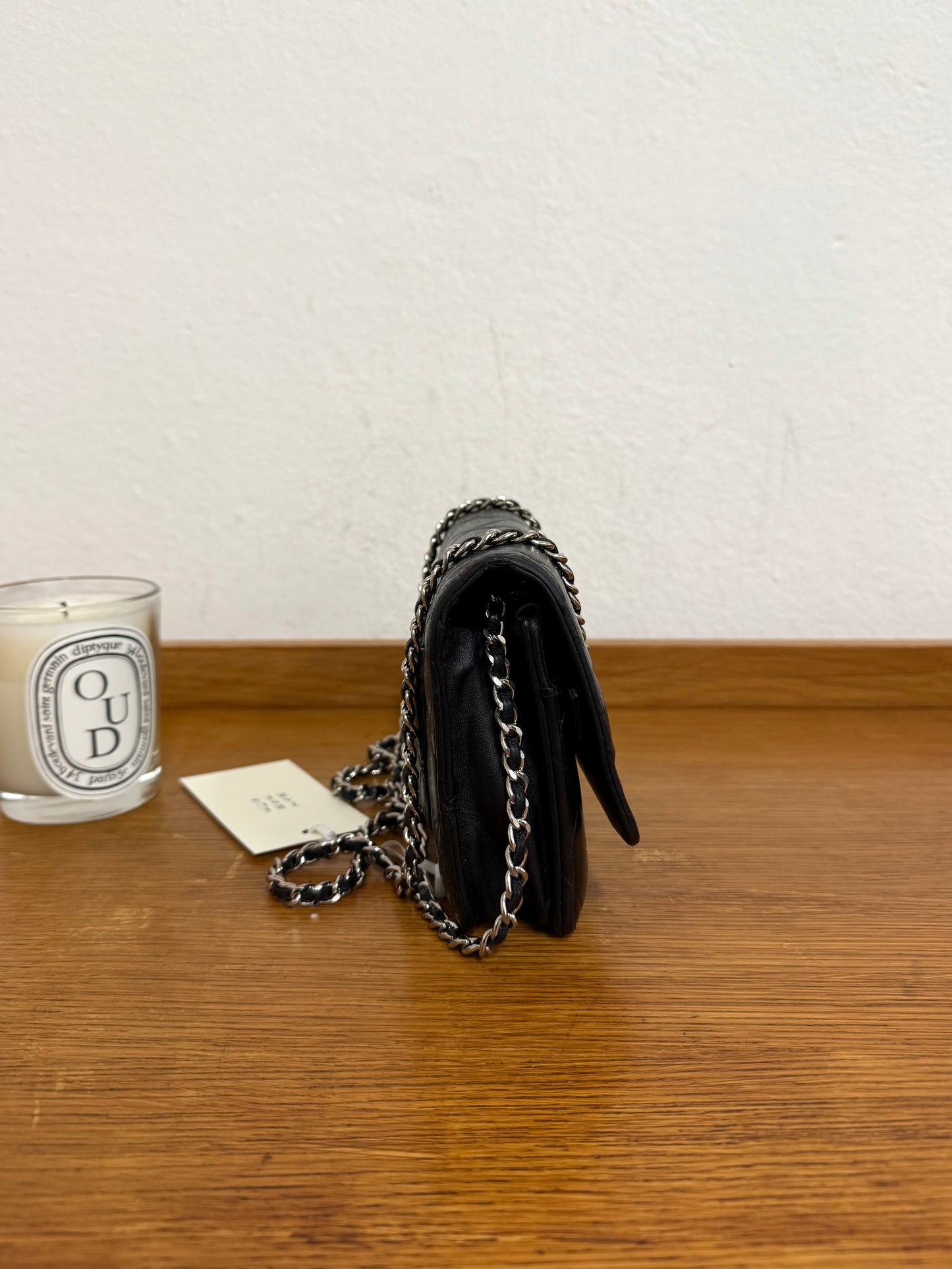 CHANEL WOC BLACK LAMBSKIN