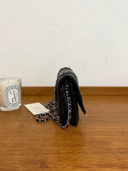 CHANEL WOC BLACK LAMBSKIN