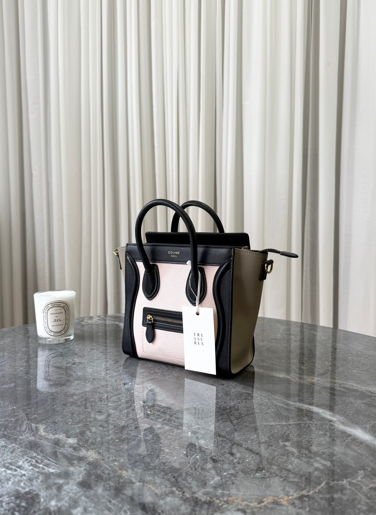 Celine Nano Luggage Leather Crossbody Bag