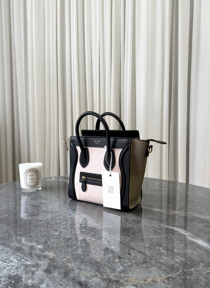 Celine Nano Luggage Leather Crossbody Bag