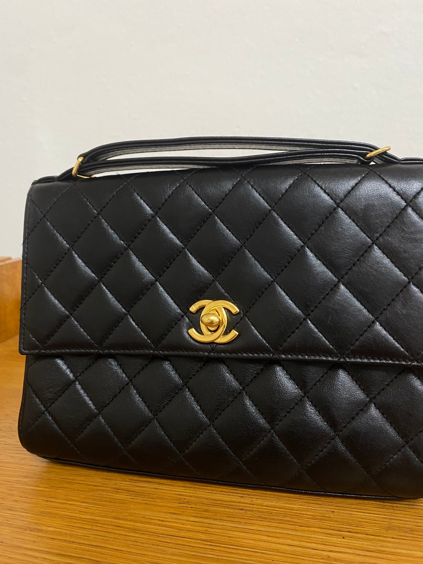 CHANEL TOP HANDLE FLAP TWIST LOCK