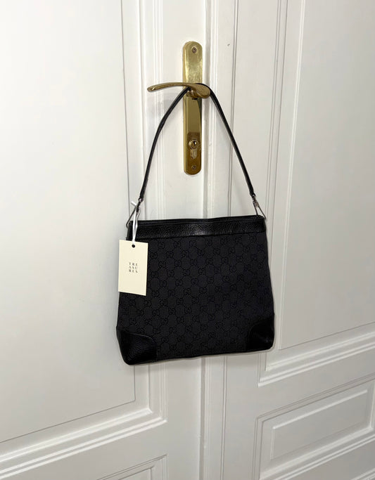 GUCCI GG MONOGRAM SHOULDER BAG BLACK