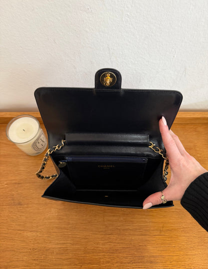 CHANEL BOX CALF FLAP BAG