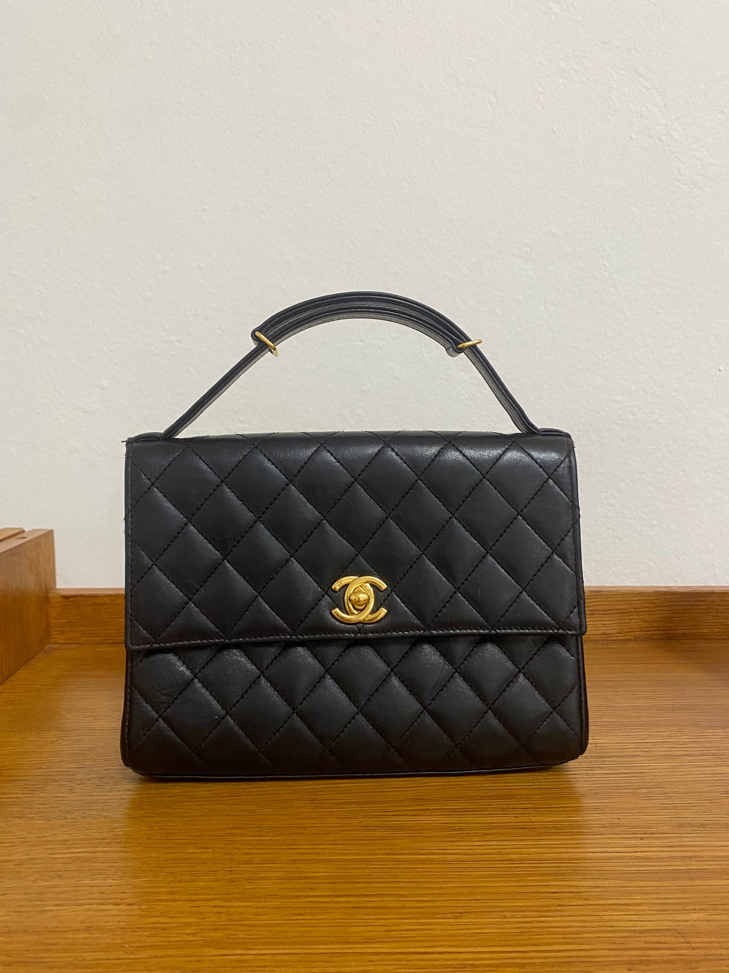 CHANEL TOP HANDLE FLAP TWIST LOCK
