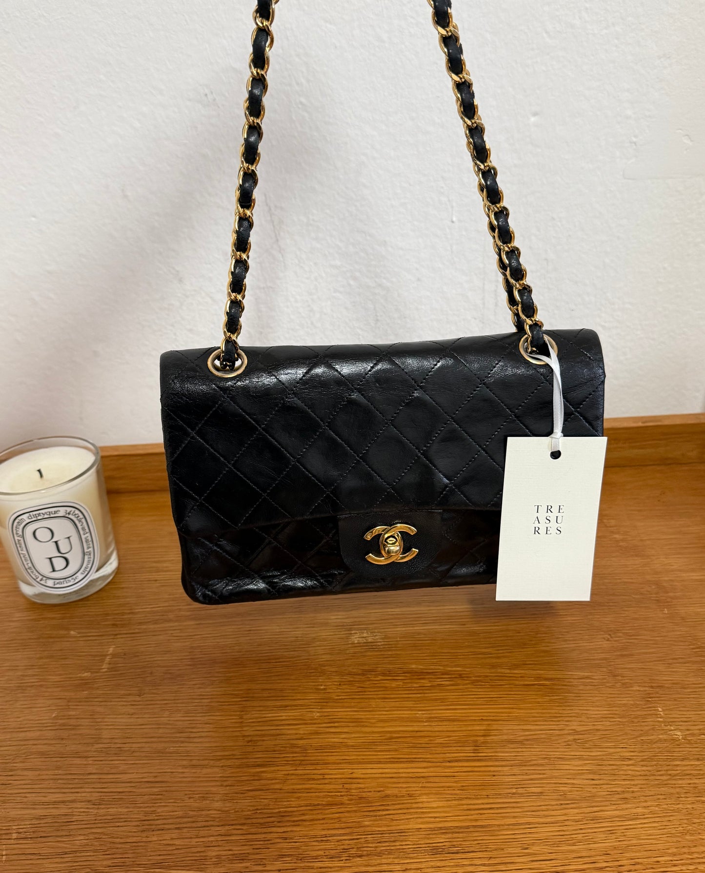 CHANEL CLASSIC DOUBLE FLAP BAG MEDIUM 24K GOLD