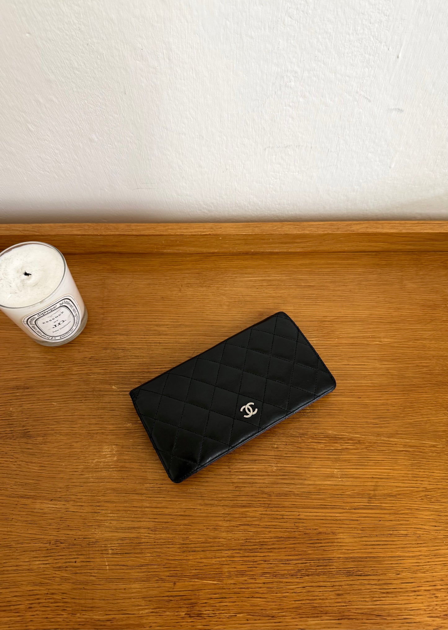 SERIES 14 CHANEL CLASSIC LONG WALLET LAMBSKIN BLACK