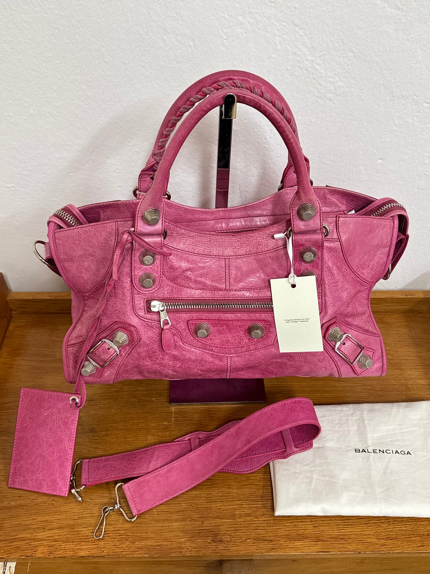 BALENCIAGA CITY BAG PINK