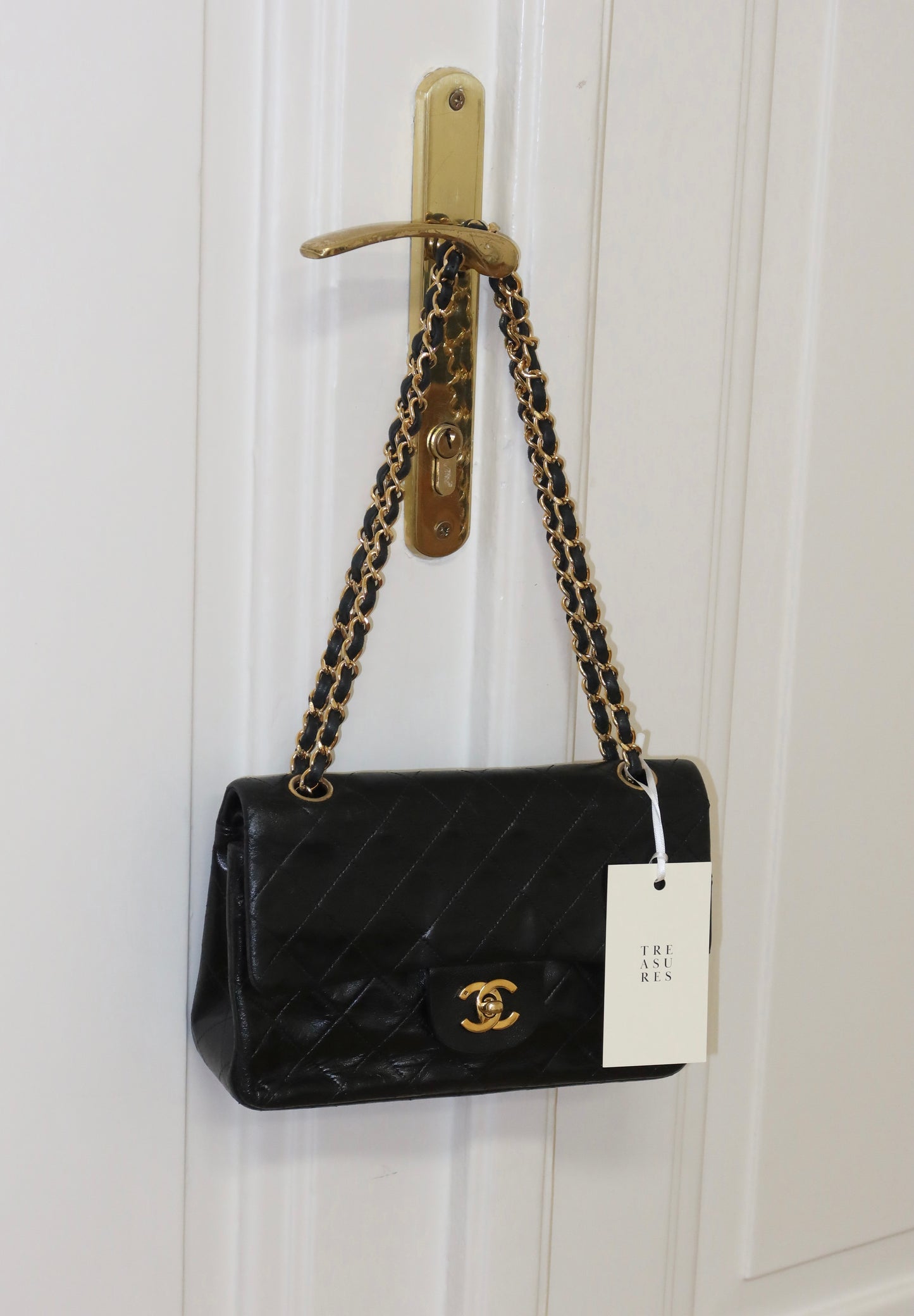 CHANEL CLASSIC DOUBLE FLAP BAG MEDIUM 24K GOLD