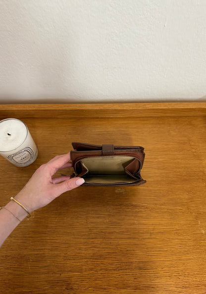 BOTTEGA VENETA INTRECCIATO WALLET BROWN