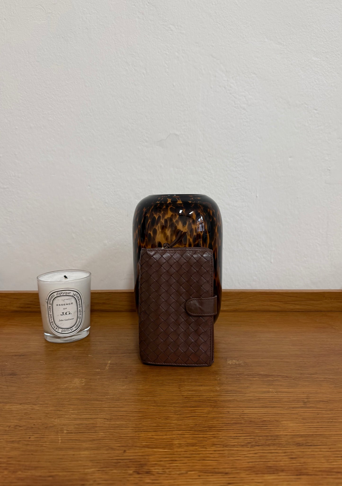 BOTTEGA VENETA INTRECCIATO WALLET BROWN