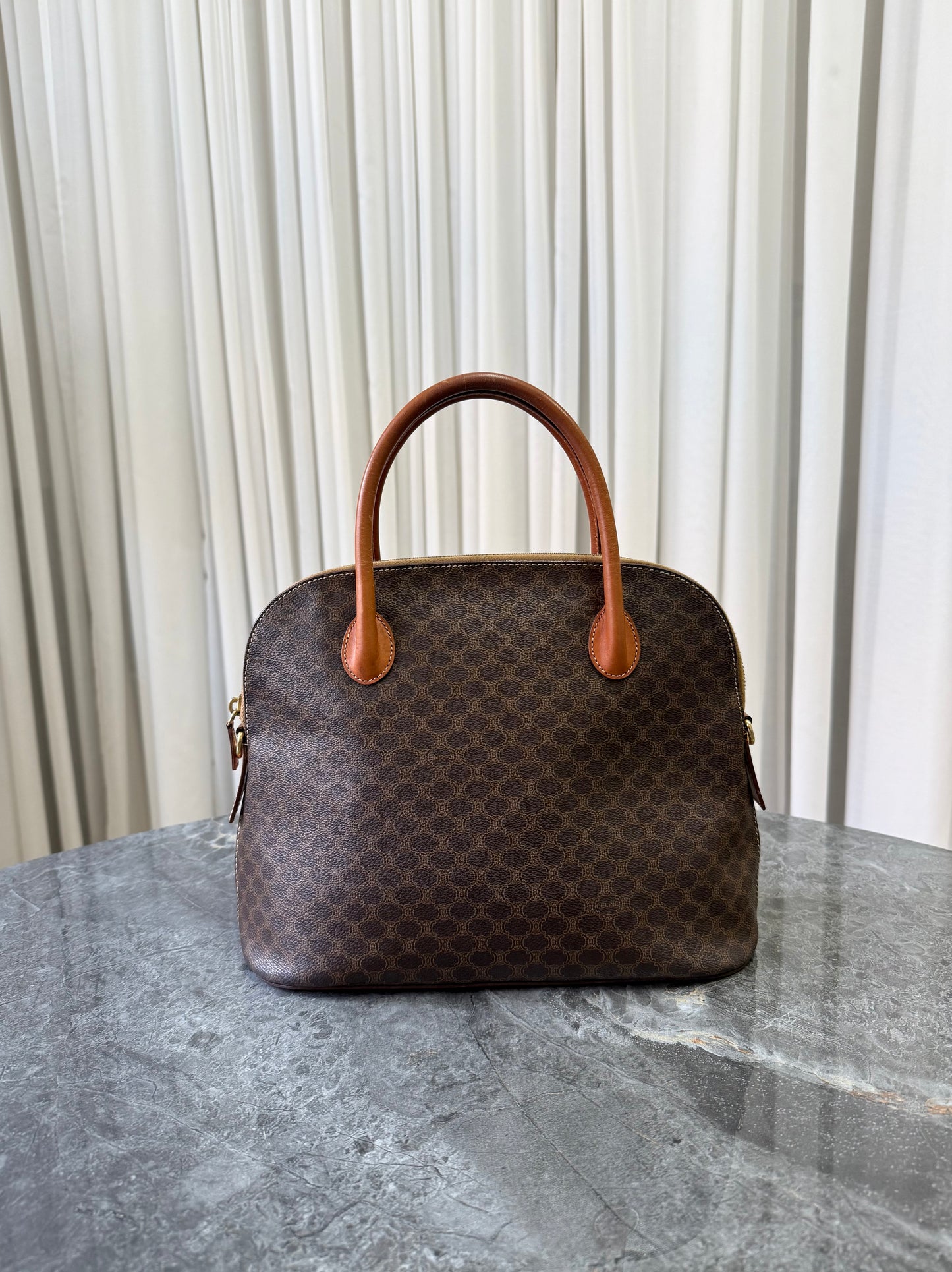 CELINE MACADAM TOP HANDLE BAG