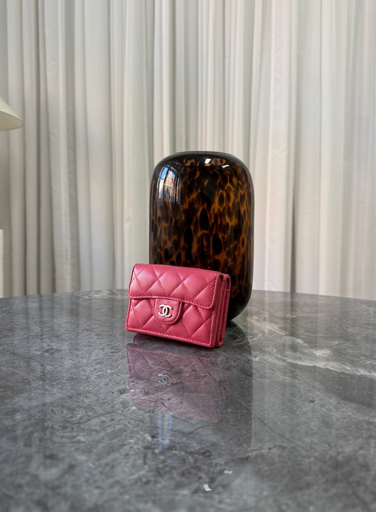 Chanel Mini Wallet Lambskin Pink