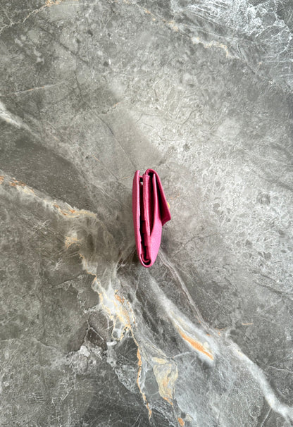 GUCCI BAMBOO LEATHER WALLET PINK