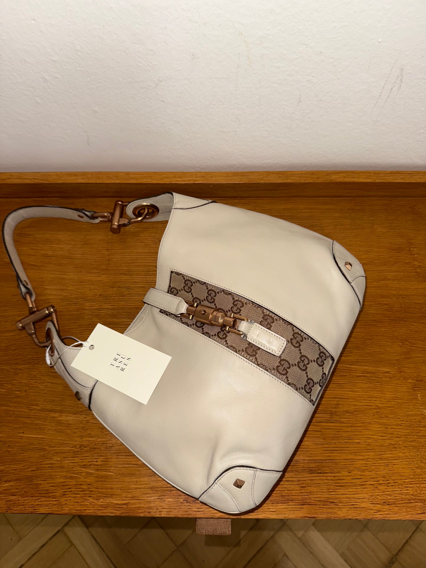 GUCCI JACKIE 1961 MONOGRAM BEIGE