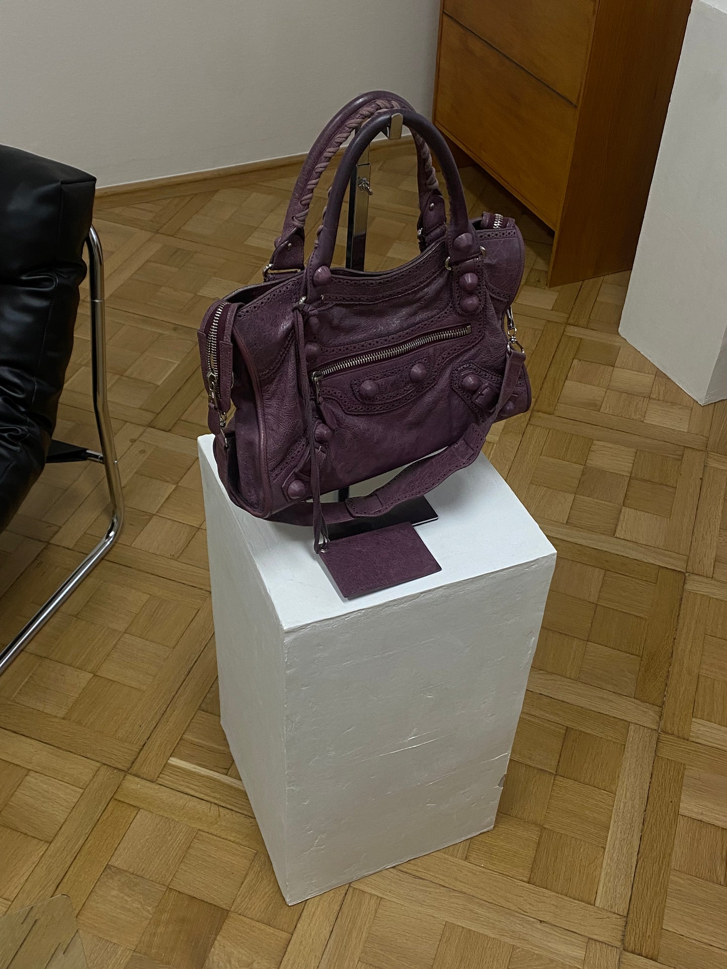 BALENCIAGA CITY BAG PURPLE LACE