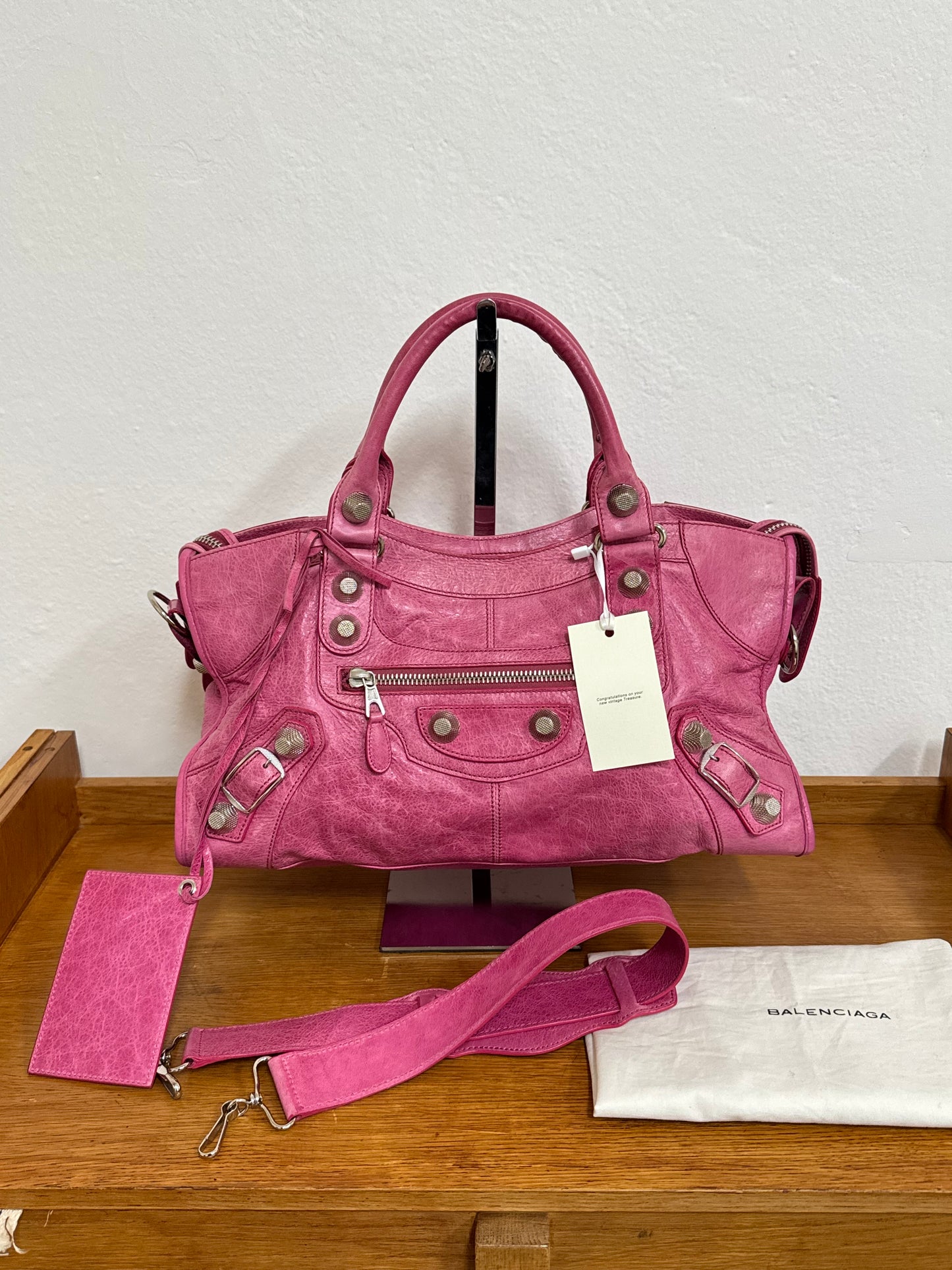 BALENCIAGA CITY BAG PINK