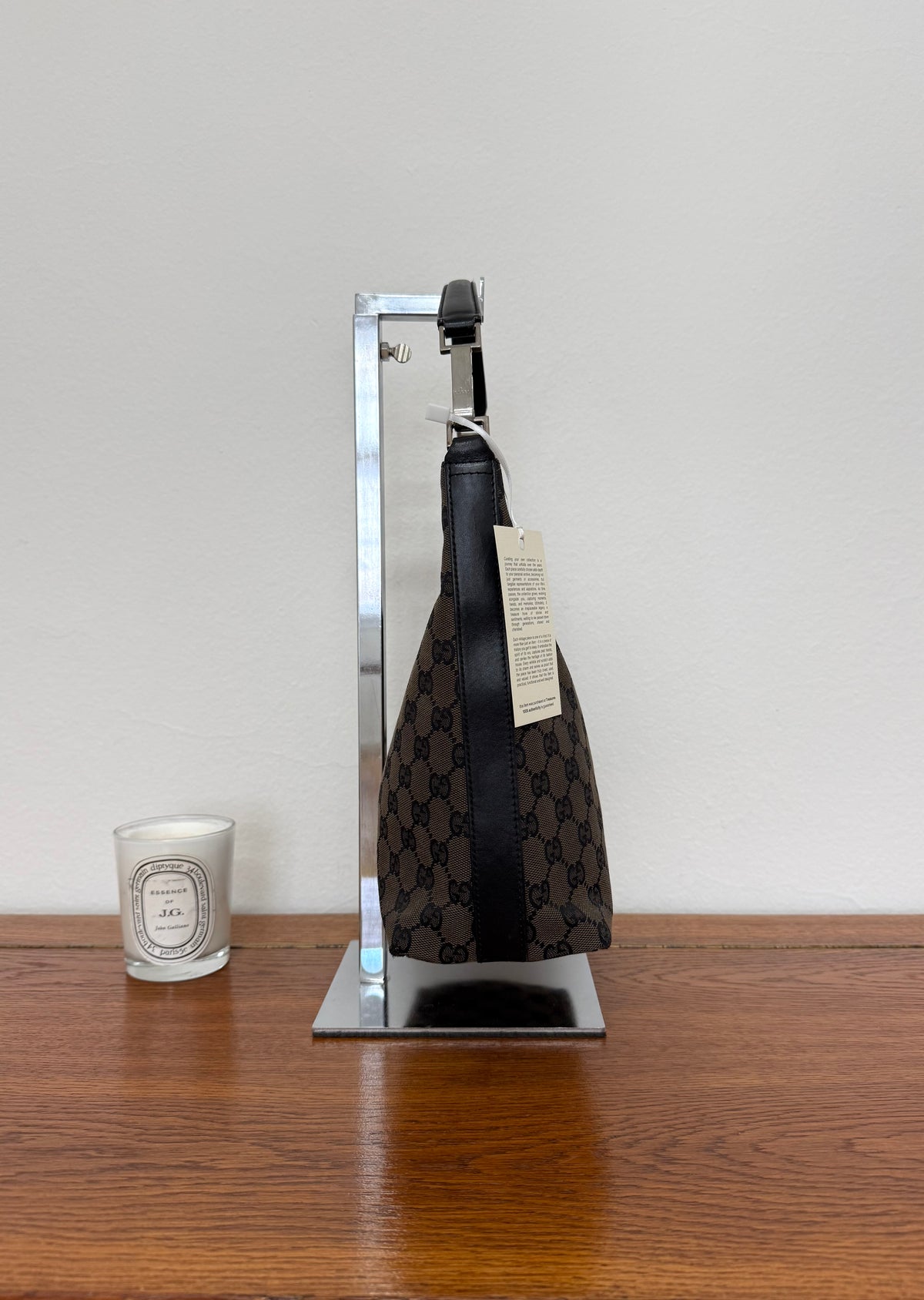 Gucci GG Monogram Shoulder Bag Black