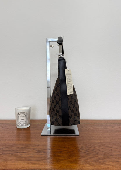 Gucci GG Monogram Shoulder Bag Black