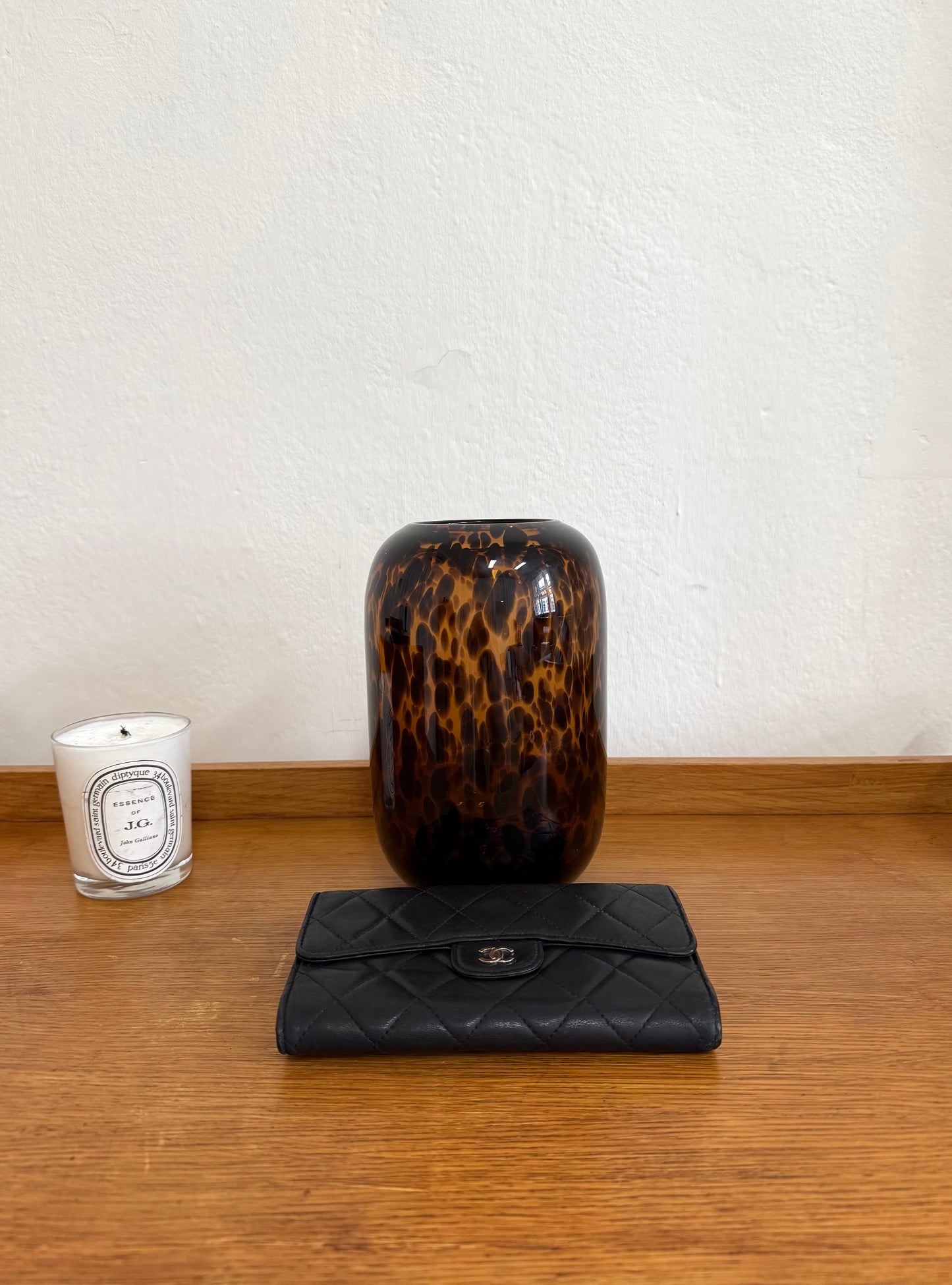 SERIES 12 CHANEL LONG WALLET LAMBSKIN BLACK