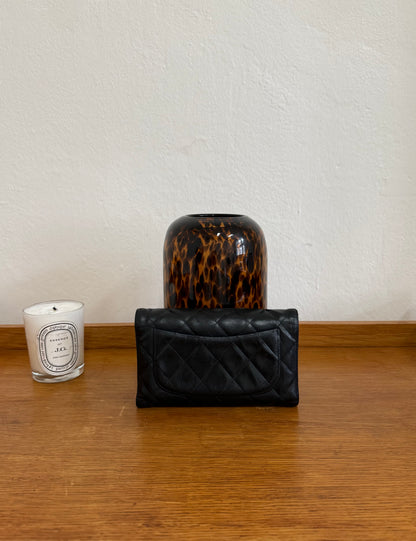 SERIES 11 CHANEL LONG WALLET LAMBSKIN BLACK