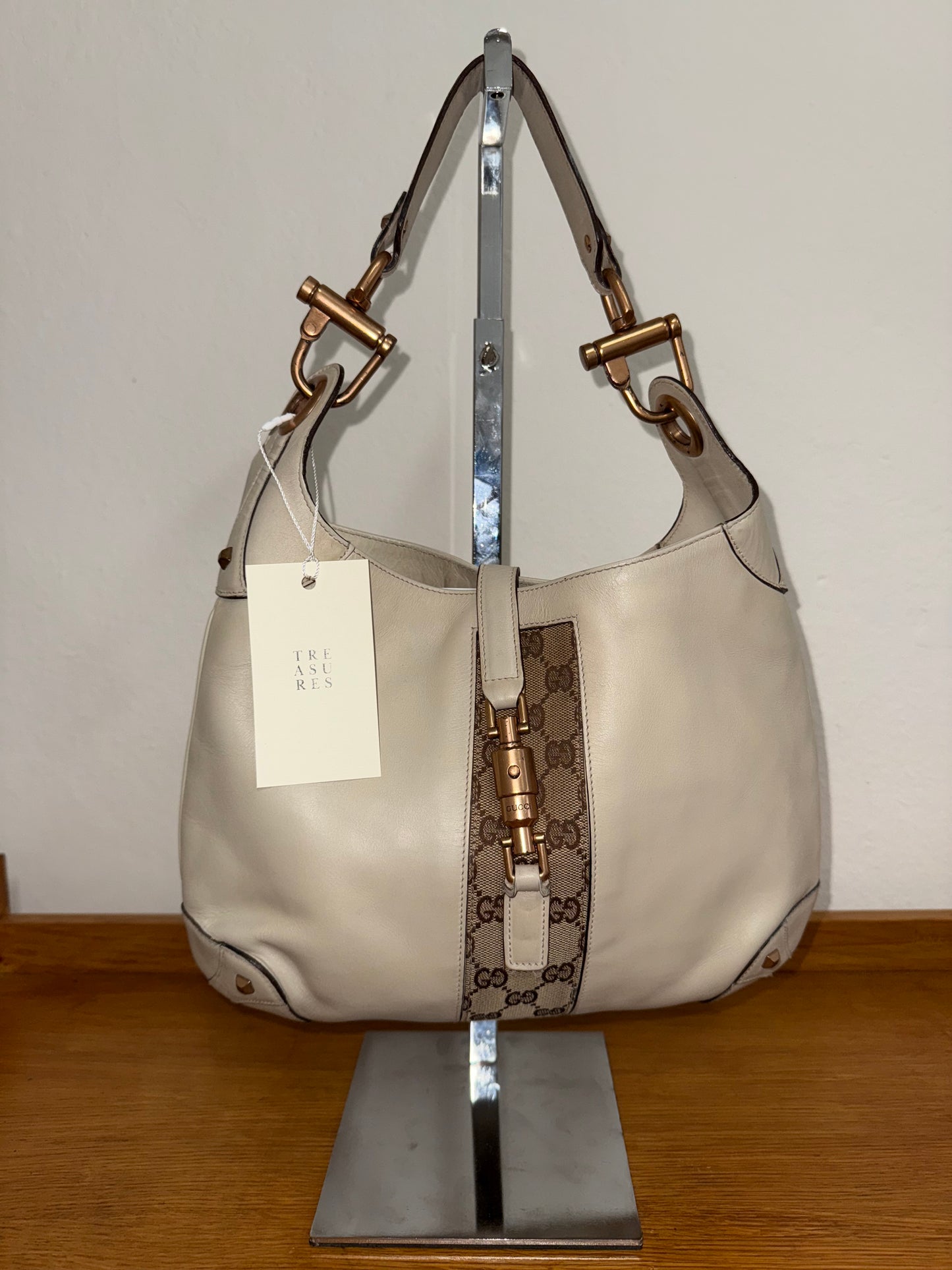 GUCCI JACKIE 1961 MONOGRAM BEIGE