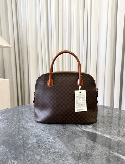 CELINE MACADAM TOP HANDLE BAG