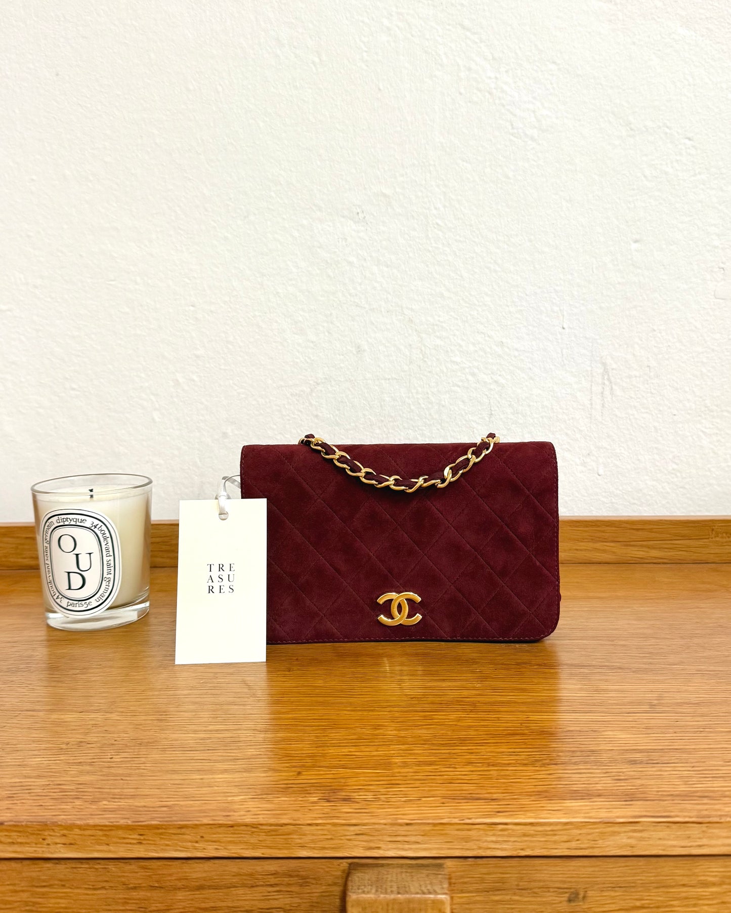 CHANEL SUEDE BORDEAUX WOC
