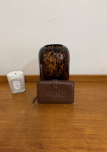 BOTTEGA VENETA INTRECCIATO WALLET BROWN