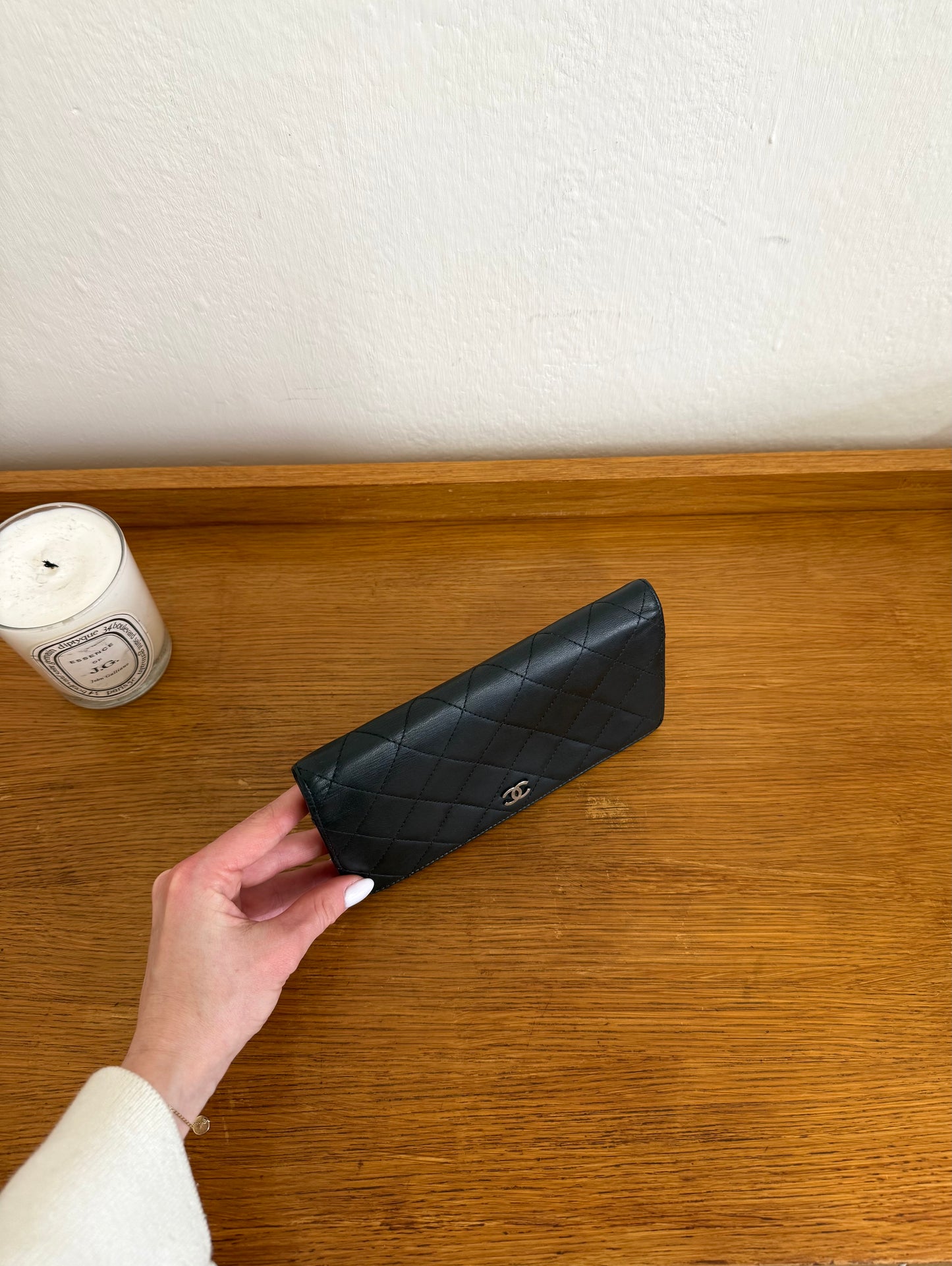 SERIES 10 CHANEL CLASSIC LONG WALLET LAMBSKIN BLACK