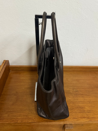 CHANEL EXECUTIVE TOTE IRIDESCENT BROWN SILVER HW