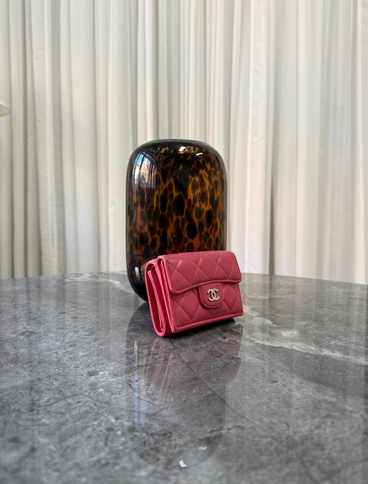 Chanel Mini Wallet Lambskin Pink
