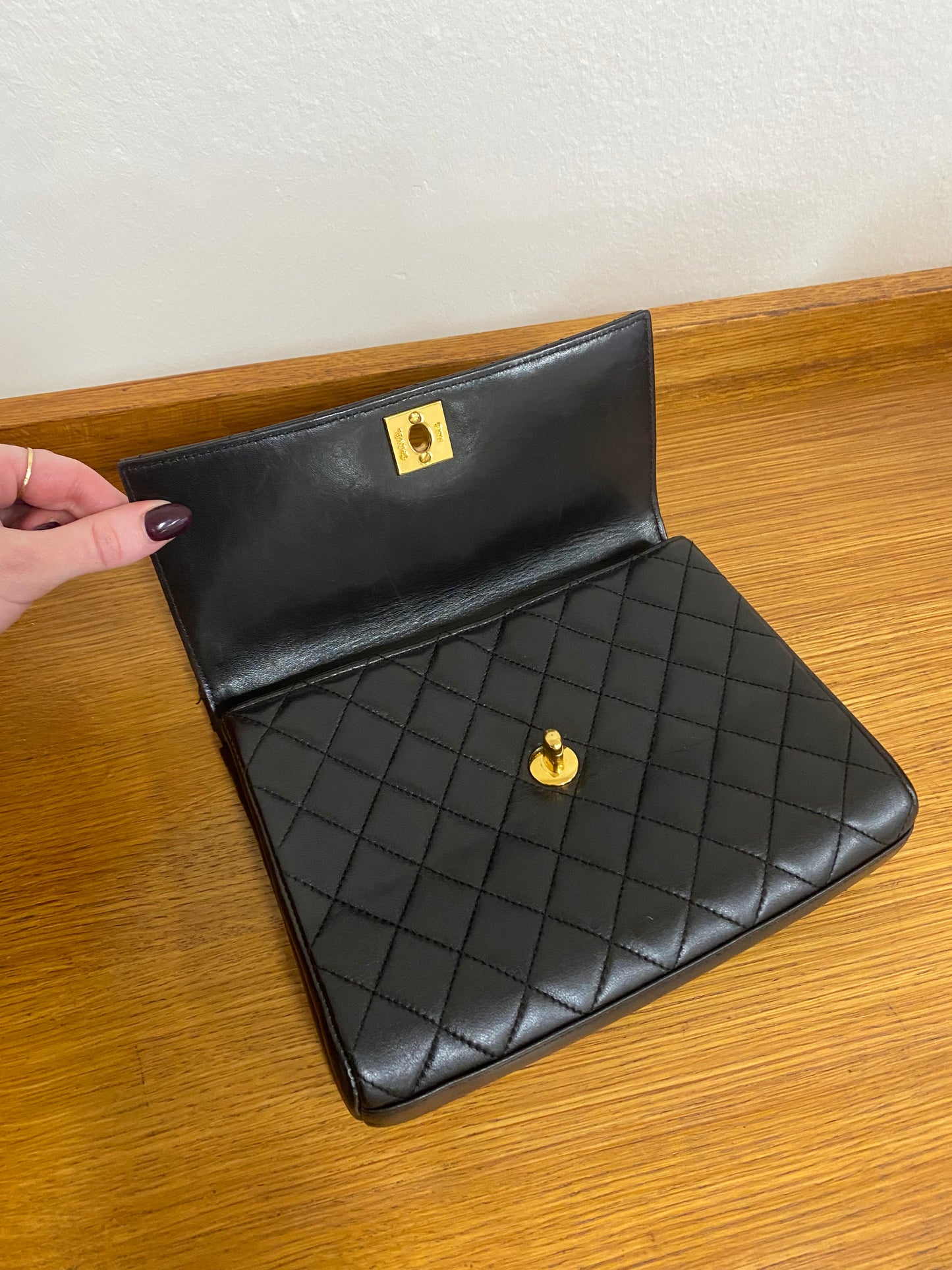 CHANEL TOP HANDLE FLAP TWIST LOCK