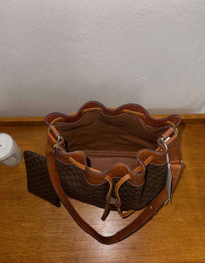 CELINE MACADAM BUCKET BAG & POUCH