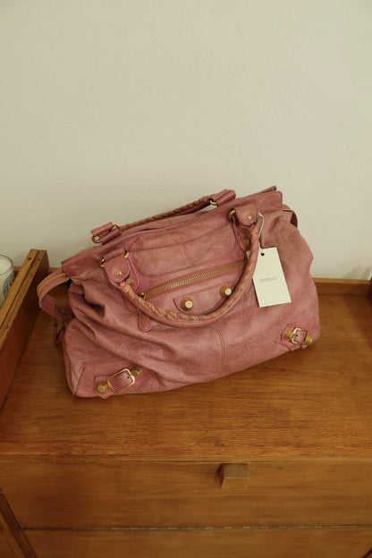 BALENCIAGA "CITY" BAG GIANT VELO PINK