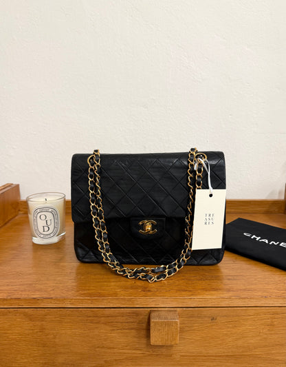 CHANEL DOUBLE FLAP BAG MEDIUM TALL 24K GOLD