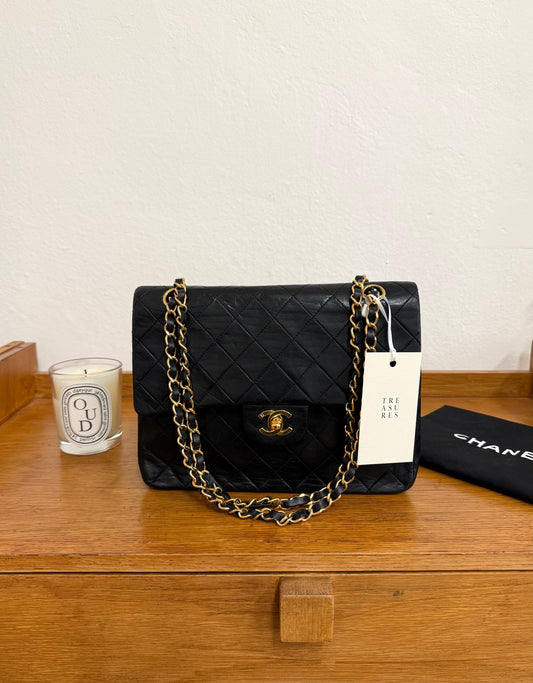 CHANEL DOUBLE FLAP BAG MEDIUM TALL 24K GOLD