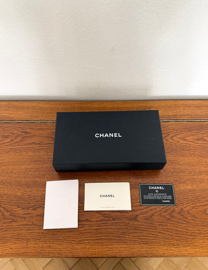 CHANEL CLASSIC LONG WALLET CAVIAR GOLD HW