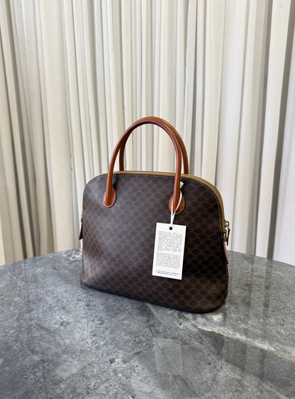 CELINE MACADAM TOP HANDLE BAG