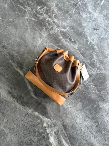 CELINE MACADAM BUCKET BAG & POUCH